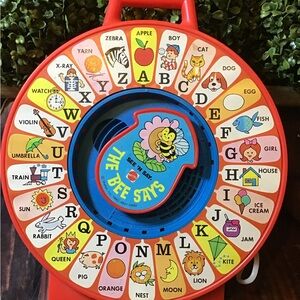 Mattel 1983 see n say classic talking alphabet learning toy vintage